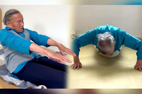 Giáo viên 92 tuổi 200 lần hít đất, 100 lần gập bụng mỗi ngày