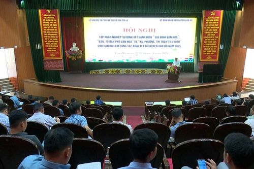 Tập huấn bình xét danh hiệu 'Gia đình văn hóa', 'Bản, tổ dân phố văn hóa' và 'Xã, phường, thị trấn tiêu biểu'
