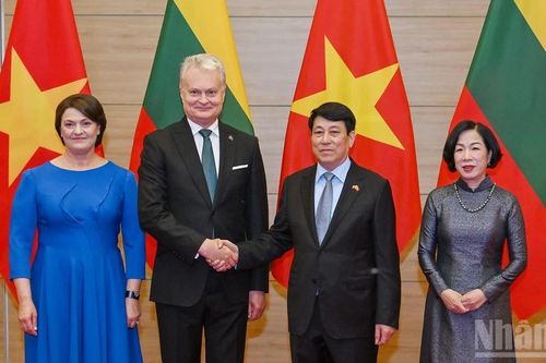 Chiêu đãi trọng thể Tổng thống Cộng hòa Litva Gitanas Nauseda và Phu nhân