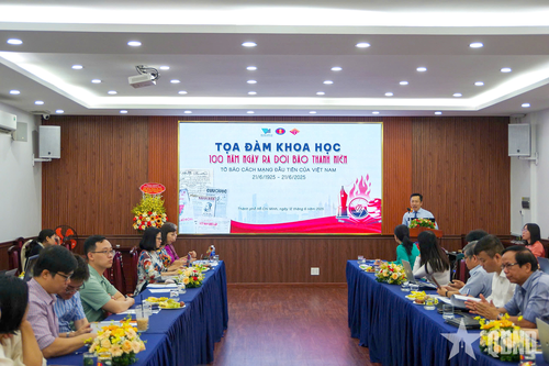 Tọa đàm khoa học 'Kỷ niệm 100 năm Báo Thanh Niên - tờ báo cách mạng đầu tiên của Việt Nam'.