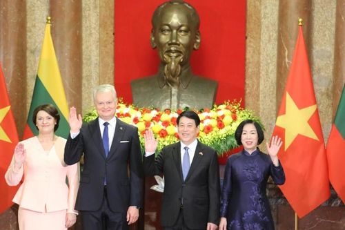 Chủ tịch nước Lương Cường hội đàm với Tổng thống Lithuania Gitanas Nauseda