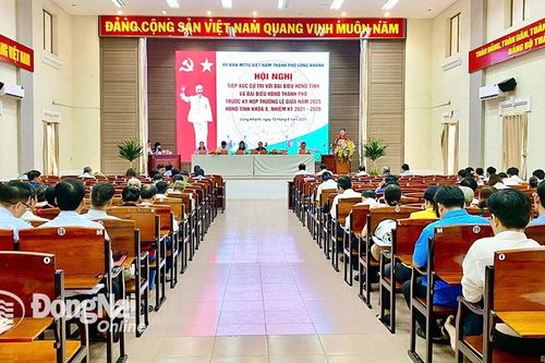 Đại biểu HĐND tỉnh Đồng Nai tiếp xúc cử tri tại thành phố Long Khánh