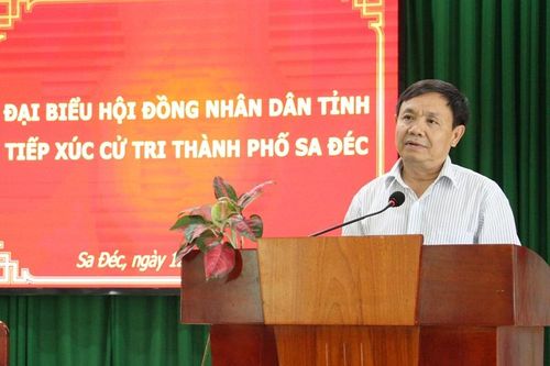 Đại biểu hội đồng nhân dân tỉnh tiếp xúc cử tri TP Sa Đéc