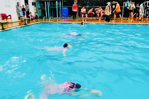 Hơn 120 vận động viên tham gia Giải bơi thiếu niên, nhi đồng huyện Đức Cơ