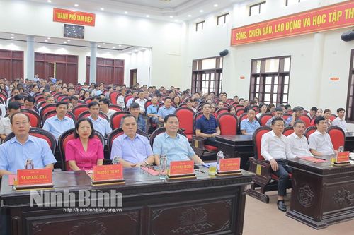 Hội nghị công bố Đồ án điều chỉnh Quy hoạch chung thành phố Tam Điệp đến năm 2045