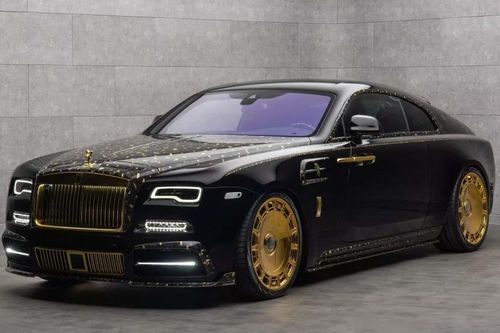 Vàng 24K phủ kín Rolls-Royce Wraith trong dự án mới của Mansory