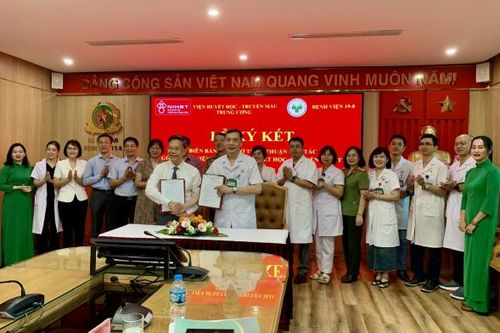 Bệnh viện 19-8 và Viện Huyết học – Truyền máu Trung ương ký kết hợp tác chuyên môn