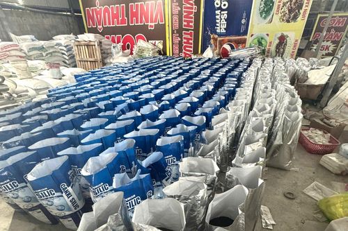 Phát hiện 60 tấn sản phẩm xử lý môi trường nuôi trồng thủy sản không giấy tờ