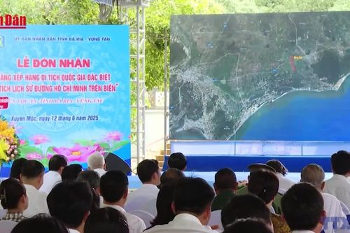 Di tích đường Hồ Chí Minh trên biển được xếp hạng di tích Quốc gia đặc biệt
