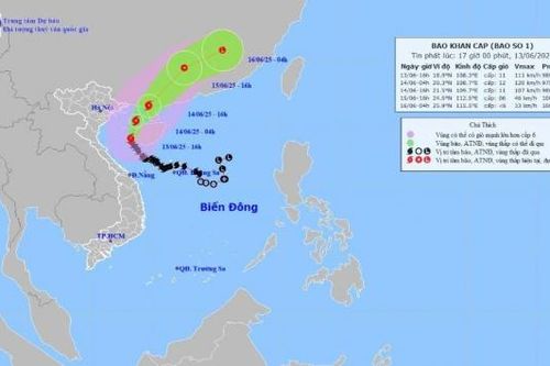 Bão số 1 (Wutip) mạnh hơn dự báo, có thể lên cấp 12, giật cấp 14