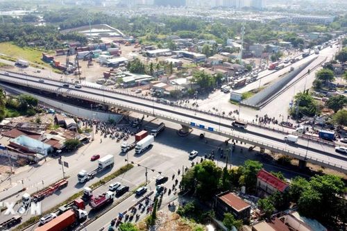 Lập tổ điều tra sự cố sập đổ cần cẩu công trình xây dựng nút giao thông Mỹ Thủy