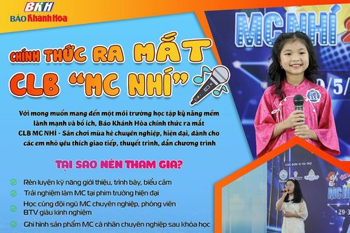 Báo Khánh Hòa ra mắt Câu lạc bộ MC nhí
