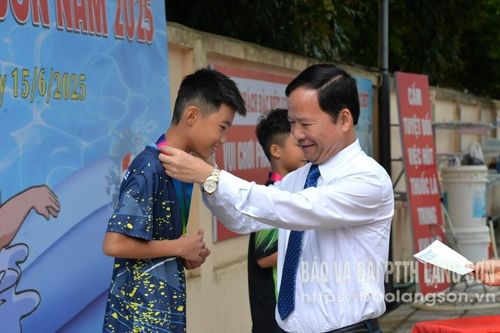 Trao 18 bộ huy chương tại Giải bơi các nhóm tuổi trẻ tỉnh
