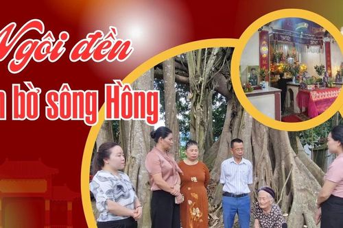 Ngôi đền bên bờ sông Hồng