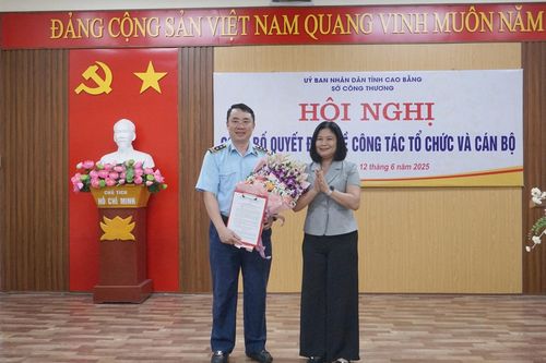 Sở Công Thương Cao Bằng tiếp nhận và bổ nhiệm lãnh đạo Chi cục QLTT