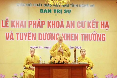 Nghệ An: Khai pháp khóa An cư kiết hạ Phật lịch 2569
