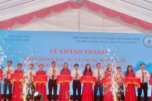 Phúc Thọ khánh thành công trình cấp nước sạch cho 9 xã