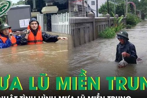 Tình hình mưa lũ miền Trung: 2 người mất tích, hàng nghìn héc ta hoa màu bị nhấn chìm