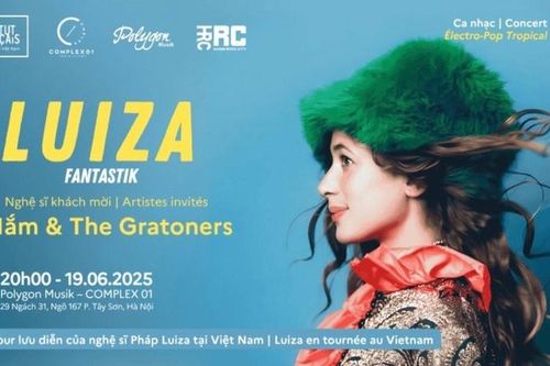 Nữ nghệ sĩ Pháp Luiza biểu diễn tại Việt Nam