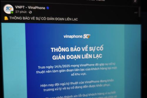 VinaPhone gặp sự cố trên cả nước