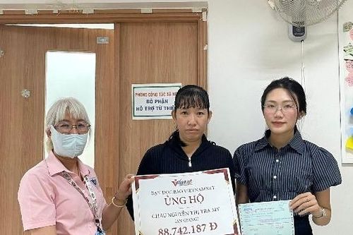 Bạn đọc giúp đỡ em Nguyễn Thị Trà My mắc ung thư xương gần 90 triệu đồng