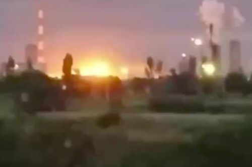 Video nhà máy hóa chất lớn nhất vùng Stavropol của Nga bị UAV Ukraine tấn công