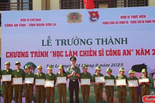 Lễ trưởng thành 'Học làm chiến sĩ công an' năm 2025