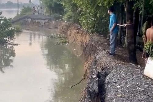 Sạt lở bờ sông, di dời khẩn cấp 4 hộ dân nhà sát sông Sài Gòn