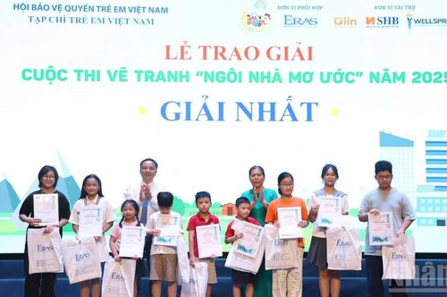 Hơn 35 nghìn tác phẩm tham dự cuộc thi vẽ tranh 'Ngôi nhà mơ ước' năm 2025
