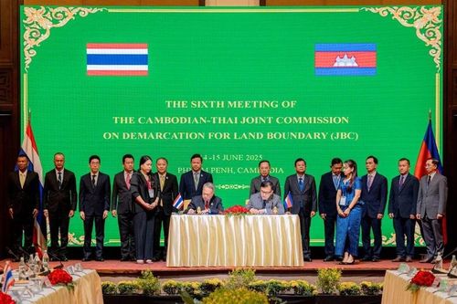Campuchia và Thái Lan nhất trí tiếp tục tổ chức họp Ủy ban Biên giới Hỗn hợp vào tháng 9/2025
