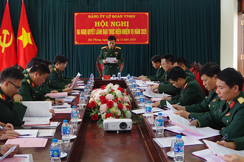 Đảng bộ Lữ đoàn Vận tải 653 (Cục Hậu cần - Kỹ thuật Quân khu 3): Đẩy mạnh tự phê bình và phê bình