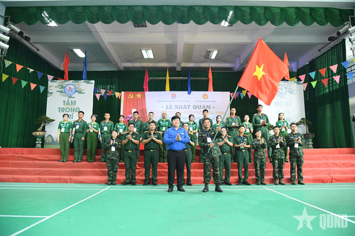 Kiên Giang: Gần 110 chiến sĩ nhí tham gia chương trình 'Học kỳ trong Quân đội' khóa 1 năm 2025