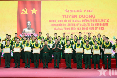 Tổng cục Hậu cần - Kỹ thuật tuyên dương các tập thể, cá nhân có thành tích xuất sắc trong tham gia Giải thưởng Tuổi trẻ sáng tạo trong Quân đội