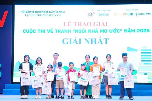 Những hình ảnh 'Ngôi nhà mơ ước' của thiếu nhi Việt Nam năm 2025