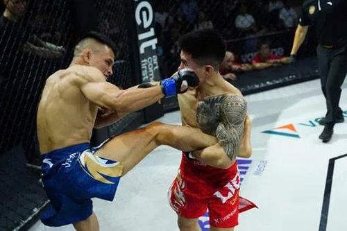 Lê Văn Tuần giành đai vô địch LION Championship nhờ đòn đá thần sầu knock-out Phạm Văn Nam