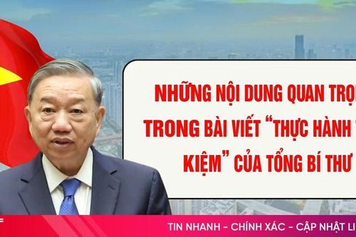 : Nội dung quan trọng trong bài viết 'Thực hành tiết kiệm' của Tổng Bí thư