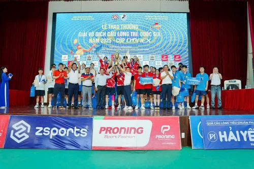 Giải vô địch cầu lông trẻ quốc gia năm 2025: Đồng Nai giành duy nhất 1 huy chương bạc nội dung đồng đội