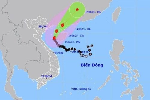 Cơn bão đầu tiên trong năm 2025 có đường đi và quỹ đạo khác thường so với trung bình nhiều năm