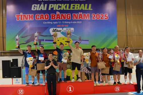 Giải Pickleball tỉnh năm 2025 thành công tốt đẹp