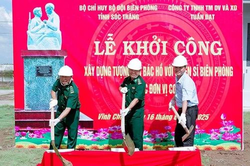Sóc Trăng xây dựng Tượng đài 'Bác Hồ với chiến sĩ Biên phòng'