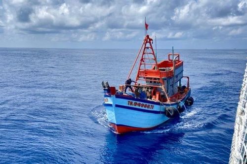 Cấp cứu kịp thời thuyền viên tàu cá gặp nạn trên biển