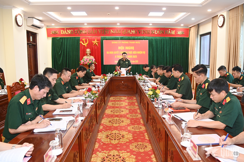 Đảng ủy Phòng Tham mưu (Đảng bộ Quân sự tỉnh Quảng Ninh): Ra nghị quyết lãnh đạo thực hiện nhiệm vụ 6 tháng cuối năm 2025