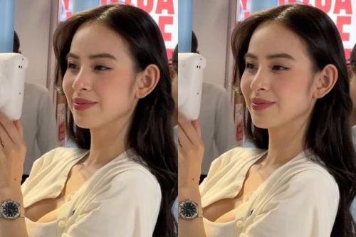 Hương Liên lộ diện ngoài đời sau đám hỏi với chồng thiếu gia