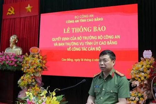 Cao Bằng có tân giám đốc công an tỉnh