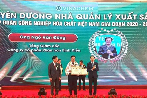 Ông Ngô Văn Đông được vinh danh Nhà lãnh đạo xuất sắc của Tập đoàn Hóa chất Việt Nam giai đoạn 2020-2025