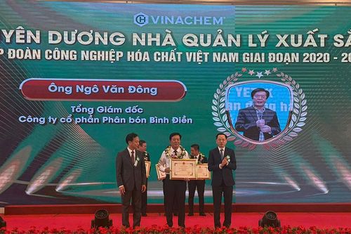 Ông Ngô Văn Đông được vinh danh nhà lãnh đạo xuất sắc của Tập đoàn Hóa chất Việt Nam, giai đoạn 2020 - 2025