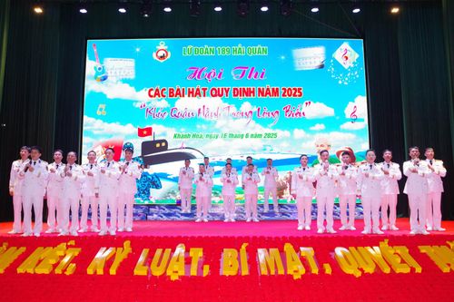 Lữ đoàn 189: 200 cán bộ, chiến sĩ tham gia hội thi các bài hát quy định
