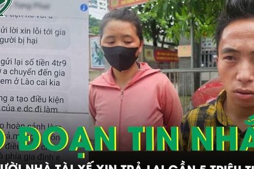 Lộ đoạn tin nhắn từ người nhà tài xế taxi xin trả lại tiền xe 'chặt chém' của 2 người vùng cao