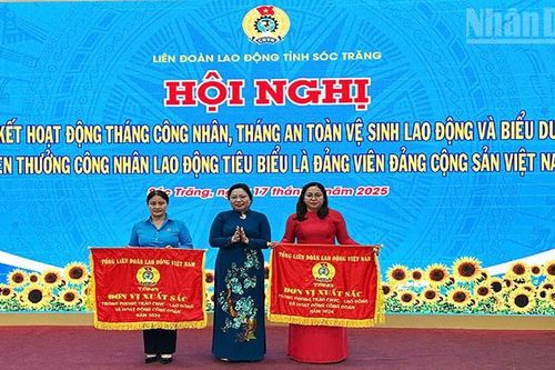 Sóc Trăng biểu dương 50 công nhân lao động tiêu biểu là đảng viên