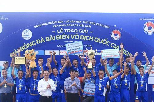 Khánh Hòa đăng quang Giải bóng đá bãi biển vô địch quốc gia 2025